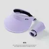 Sombrero de ala ancha con protección solar tipo chal para mujer, protección de verano, sombrero de sol de paja tejido con parte superior vacía, plegable