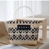 Bolsa Grande de Palha Trançada à Mão, Bolsa para o Dia a Dia, Bolsa de Compras, Bolsa para Mamãe, Bolsa de Praia para Viagem de Férias, Bolsa de Mão