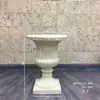 Columna Romana Dorada para Boda Maceta Estante Guía de Camino Taza Rayada Europea Accesorios de Boda de Fibra de Vidrio