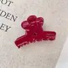Pinza para el Cabello de Flor de Color Bloqueo Estilo Nuevo, Tamaño Mediano, Pasador de Acetato Elegante y con Clase, Aspecto de Alta Gama, Accesorio para el Cabello de Pinza de Tiburón para la Parte Trasera de la Cabeza para Mujeres