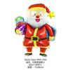 Globo de película de aluminio de dibujos animados para decoración navideña, tienda de centros comerciales, suministros de decoración para fiestas navideñas, globo de Papá Noel