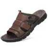 Sandalias de verano caladas para hombre de talla grande, transpirables, de suela blanda, antideslizantes, resistentes al desgaste, sandalias casuales para exteriores, chanclas vietnamitas