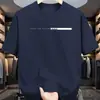 Talla Europea Algodón Verano Hombres 100% Algodón Casual Holgado Letras Grandes