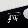 Nuevos Broches de Cadena Transfronterizos para Hombres y Mujeres, Estilo Minimalista Mariposa, Corazón, Cruces Pines, Pines Punk Hip-Hop para Traje