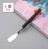 Raspador de pintura a óleo faca de escultura faca de escultura para cerâmica faca de colorir pigmento ferramenta de colorir folha de aço inoxidável raspador de pintura a óleo