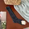 Calcetines Finos de Verano para Mujer, Calcetines de Pantorrilla con Diseño de Ola Hueca Estilo Japonés, Calcetines Largos de Malla Transpirables, Calcetines Holgados Estilo Ballet para Mujer