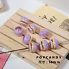 [Serie Púrpura] Joyería Hecha a Mano con Cuentas DIY Accesorios para Cadena de Teléfono Móvil Material de Cuentas Sueltas Colección de Cuentas Hechas a Mano del Mismo Color