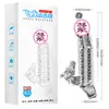Manga de Diente de Lobo de Cristal Dragón Volador Elefante Volador Control Remoto Inalámbrico Manga Vestible Manga de Vibración Extendida para Adultos