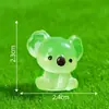 Novo produto transfronteiriço: coala criativo que brilha no escuro, decoração DIY para paisagismo de jardim, acessórios para pendurar, ornamentos de paisagem em miniatura