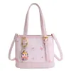 Bolsa de Mão Estampada de Urso Tendência Bolsa Saco para Mulheres 2026 Nova Moda de Nicho Bolsa de Ombro Transversal Versátil de Alta Qualidade