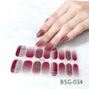 BSG Pegatina Blanca Tridimensional para Uñas Pegatina Completa Parche de Arte para Uñas Impermeable Sentido Avanzado Viento Sencillo Adhesivo para Esmalte de Uñas