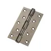 Bisagra de apertura plana 4 pulgadas 5 pulgadas bisagra madre e hijo de acero inoxidable para puertas de madera, bisagra de gunmetal negro con rodamiento silencioso engrosado para puertas de habitación
