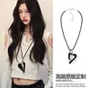 Collar Retro Antiguo de Metal con Lazo Estilo Étnico Bohemio Simple Versátil Largo con Colgante de Anillo 2025