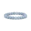 Pulseira de Pedra Olho de Tigre Amazonita Cordão Elástico Obsidiana Citrino Pedra Ágata Pulseira de Casal Masculina e Feminina Contas