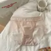 Calcinha Sexy Feminina Renda de Puro Desejo Estilo Francês com Renda e Tela, Confortável Sem Costura Secagem Rápida Cintura Média Abraça o Quadril