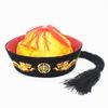Chapéu Imperador Amarelo Soft Top Borda Preta Dragão Dourado Chapéu Performance Chapéu Imperador Chapéu Príncipe Chapéu Ministro Chapéu Pescador Dinastia Qing