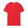 Camiseta de Manga Curta de Algodão Puro com Gola Redonda Roupa de Trabalho Transfronteiriça Pod Personalizada Uniformes de Grupo Roupas Pai e Filho Camisetas Culturais Branca