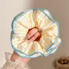 Pañuelo Cuadrado de Tela Estilo Coreano, Lazo para el Cabello de Encaje Hueco Estilo Mori Dulce, Accesorio para el Cabello de Alta Gama, Cola de Caballo Estilo Francés