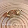Pendientes de Aro Gruesos Plateados Brillantes Estilo Minimalista de Alta Gama Ins Otoño Invierno Pendientes de Botón Declaración Pendientes de Moda para Viajar Accesorios
