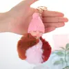 Bola de Cachemira al por mayor Bola de Lana Sombrero de Lana Colgante para Muñeca Llavero para Teléfono Móvil Colgante Joyería para Equipaje de Niña