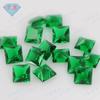 Huagang Gem Quadrado Ângulo Reto Vidro Verde Pedra Nua Artificial Esmeralda Gem Jóias Diamante Atacado DIY