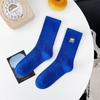 Calcetines Cityboy para Hombre y Mujer Ins Estilo Coreano Trendy High Street Skateboard Letras Bordadas Deportivos Transpirables Media Caña Calcetines de Baloncesto