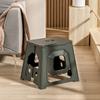 Qinkang Taburete Plegable Portátil para Exterior para Adultos Banco de Plástico Alto Mazar Hogar Plegable Taburete que Ahorra Espacio