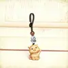 Ciprés Zodiaco Dibujos Animados Pareja de Madera Cadena para Teléfono Bolso Colgante Llavero Atracción Turística Puesto Accesorios Fabricante Mayorista