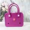 Bolsa de Praia Eva Novo Estilo Bolsa de Mão Mini Bolsa Pequena Bolsa Feminina Fashion Bolsa Transversal Bolsa Casual Impermeável Bolsa com Buracos DIY