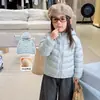 Conjunto de invierno para niña con forma de pera ropa infantil elegante con capucha 90% plumón chaqueta de plumón acanalada pantalones con felpa ropa para bebé niña