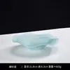 Flanged cristal taça de vidro e prato conjunto prato louça sala de estar casa chinesa tinta criativa frutas salade tigela de arroz tigela