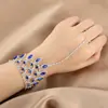 Cadena de Doble Uso para Novia con Pedrería Joyería para Pies de Playa Moda de Venta Caliente Accesorios de Vacaciones Venta al por Mayor en Europa y América