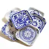 Decoração Estilo Chinês, Porcelana Azul e Branca, Artesanato com Prato de Papel DIY, Material de Arte para Crianças, Ornamento de Sala de Aula, Decoração de Parede de Jardim de Infância, Decoração de Corredor Escolar, Artesanato Feito à Mão