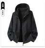 Chaqueta Softshell Suave para Exteriores de Primavera y Otoño para Mujer con Capucha, Cortavientos, Impermeable, Transpirable, Chaqueta Casual para Montañismo y Senderismo
