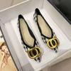 Zapatos de Punta para Mujer Planos de Invierno 2023 Nuevos Zapatos de Primavera Estilo Chanel Calzado Fino para Mujer Otoño e Invierno Cuatro Estaciones Ladyshoes