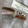 Pasador de Acetato Simple para Flequillo Pasador Textura Patrón Mármol Diente de Hierro Peine para el Cabello Inserto Peine Estilo Coreano Accesorios para el Cabello