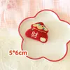 Serie de Año Nuevo Algodón Relleno León Rojo Kt Personaje de la Fortuna Muñeco Ropa DIY Accesorios Zapatos Calcetines Broche de Felpa Materiales