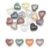 Cuentas de Cristal Electrochapadas Coloridas de Fresa Corazón Flor Corazón de Durazno de 15 mm Accesorios de Joyería DIY Material para Pulsera Collar