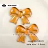 Pingente de Laço Grande em Acrílico Cor Transparente DIY Feito à Mão Corrente de Celular com Contas Material para Pendurar Acessórios de Chaveiro