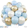Conjunto de 50 Balões de Látex Espessos Transfronteiriço, Conjunto de Balões Flutuantes de Hélio, Adereços de Decoração de Aniversário