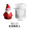 Nova Vela de Boneco de Neve de Natal Molde Papai Noel Chapéu da Sorte Boneco de Neve Ornamento de Gesso Molde de Silicone