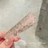 2026 Novo Estilo Duas Cores Totalmente Strass Novo Leve Luxo Strass Presilha de Cabelo para Mulheres Franja Fina Cabelo Lateral Presilha Lateral Triângulo