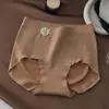 Nova Roupa Íntima Feminina Confortável de Cintura Média-Alta, que Firma a Barriga e Levanta os Quadris, Amiga da Pele e Respirável, para Outono e Inverno, com Forro Antibacteriano 100% Algodão