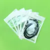 Bolsa Universal de Acessórios Branca Transparente Embalagem para Capa de Celular Bolsa Adesiva para Cabo de Dados Fone de Ouvido 12*19 * A6 Branca