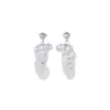 Pendientes de Borla de Pétalos de Perla Francesa Super Hada para Mujer, Pendientes de Nicho de Alta Gama, Pendientes Versátiles para Fiestas