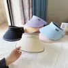 Sombrero de Protección Solar Upf50+ Sombrero de Copa Vacío Sombrero de Sol de Verano para Ciclismo para Mujer Versátil Sombrero de Sol de Ala Ancha