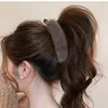 Pinza de Pelo de Felpa con Estampado de Leopardo Estilo Coreano para Mujer, Pinza Banana para Cola de Caballo Alta, Pasador para Moño, Nuevo Accesorio de Pelo de Invierno