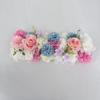 Envío Gratis Nuevo Estilo Boda Artificial Piso Seda Flor Terminada Decorativa Fila de Flores Hotel Pared de Flores Camino Llevando Flor Arte Floral de Boda