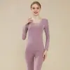 Ropa interior térmica de terciopelo ropa interior engrosada para ancianos Nueva talla extra otoño ropa pantalones largos traje de hombre mujer invierno forro polar