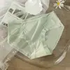 Lencería Femenina Francesa de Lujo Ligero, de Cintura Media, Encaje Transparente, Pura Tentación, Sexy, Cómoda, de Secado Rápido, Transpirable, con Triángulo Antibacteriano en la Entrepierna